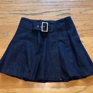 Reformation Denim Skirt with Belt
